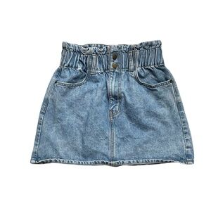 Y2K Arizona Jean company paperbag denim mini skirt